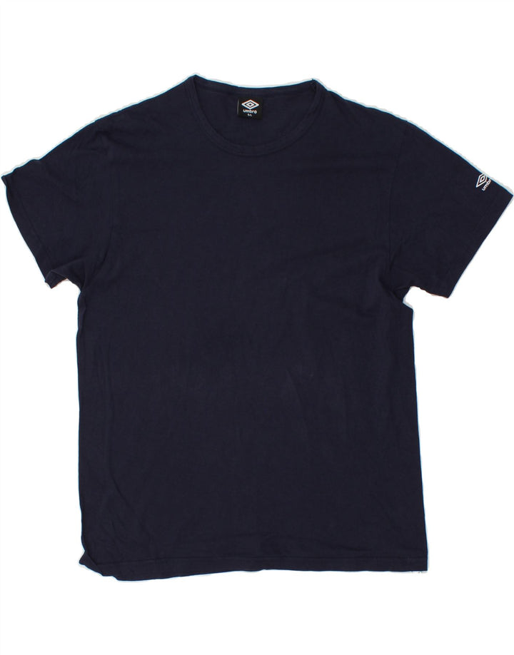 UMBRO Mens T-Shirt Top Large Navy Blue Cotton Vintage Umbro and Second-Hand Umbro from Messina Hembry 