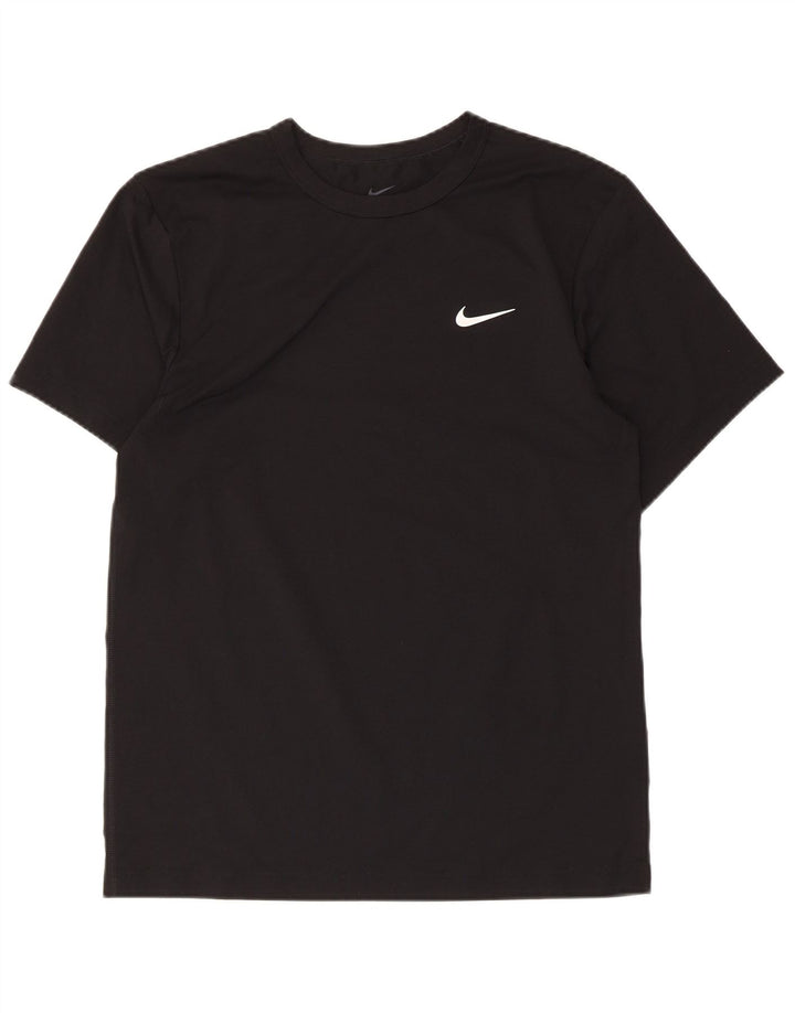 Мужская футболка Nike Dri Fit, маленький черный полиэстер