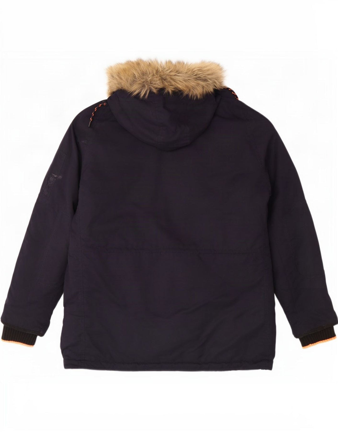 Мужская парка Superdry с капюшоном UK 44 2XL Темно-синий полиэстер