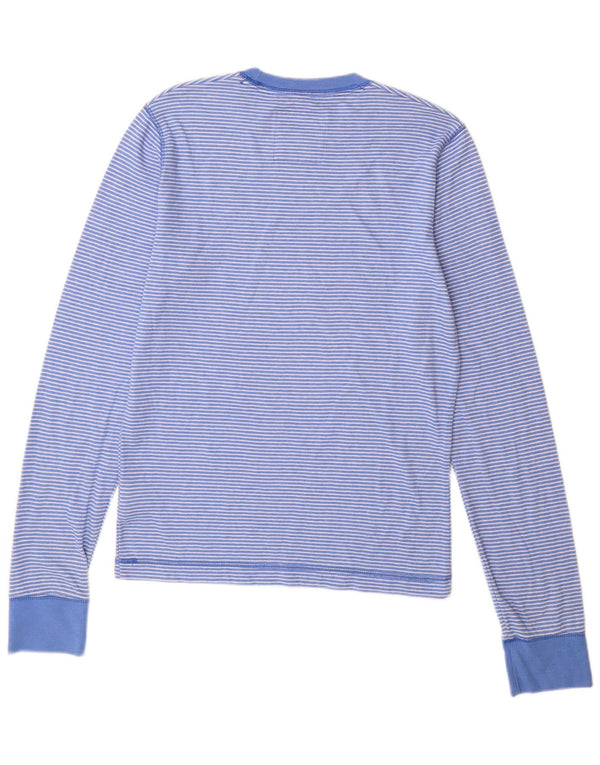 Мужской топ Hollister из хлопка с длинным рукавом XL в синюю полоску