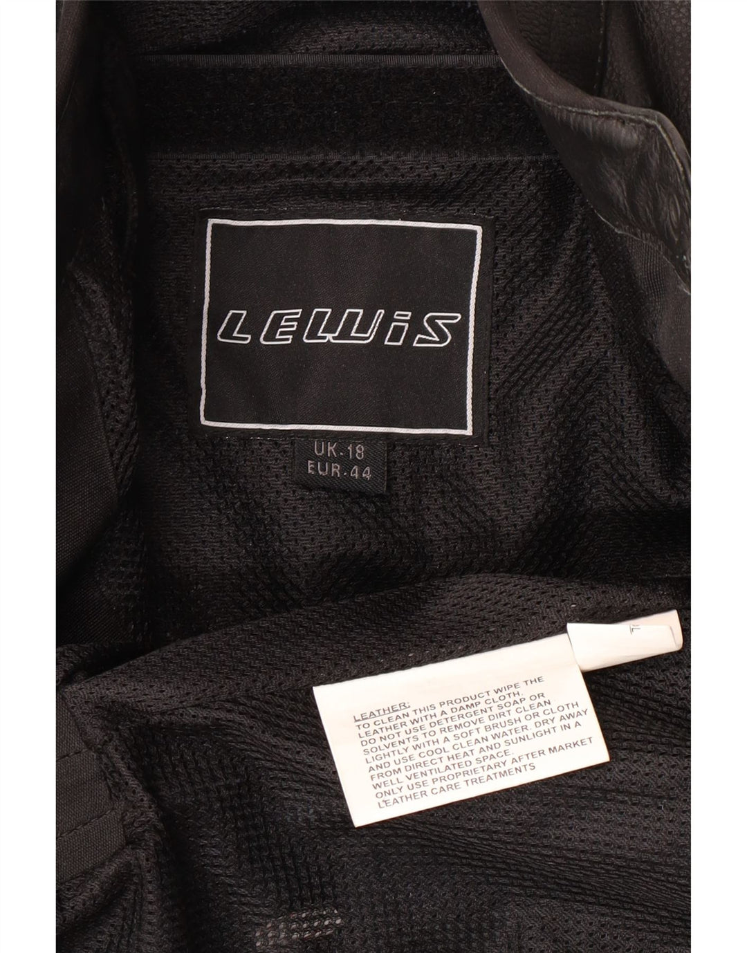 Женская кожаная косуха LEWIS UK 18 XL, черная кожа