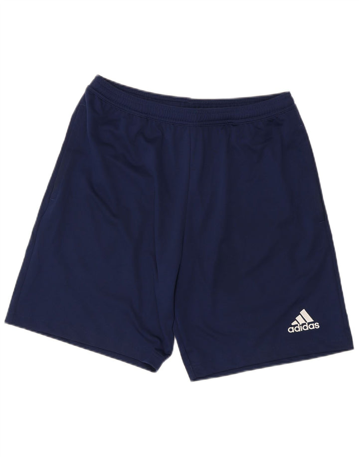 Мужские спортивные шорты Adidas Aeroready среднего размера, темно-синие, полиэстер
