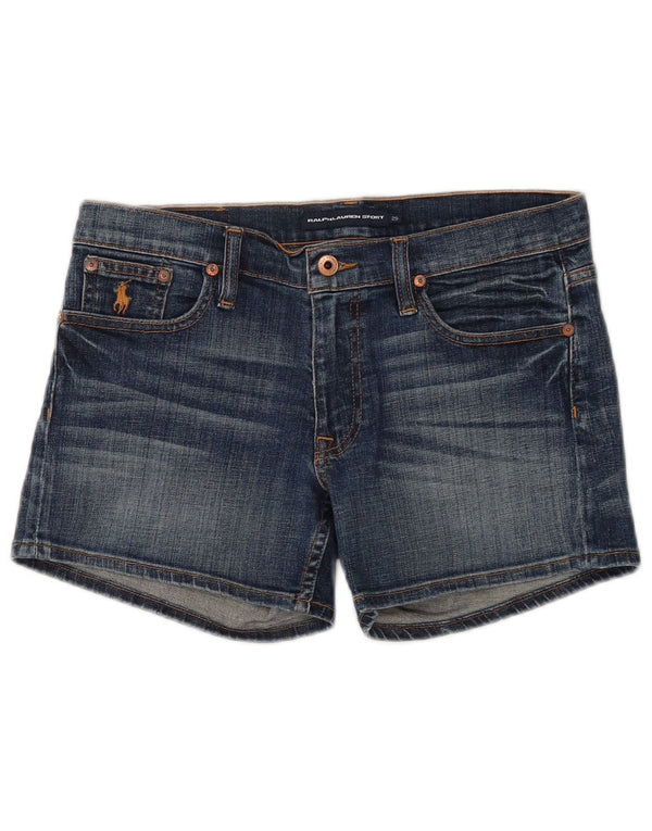 Женские джинсовые шорты Ralph Lauren W29, хлопковые, среднего синего цвета