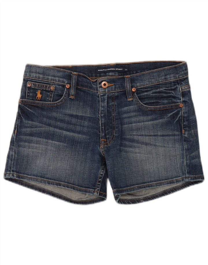 Женские джинсовые шорты Ralph Lauren W29, хлопковые, среднего синего цвета