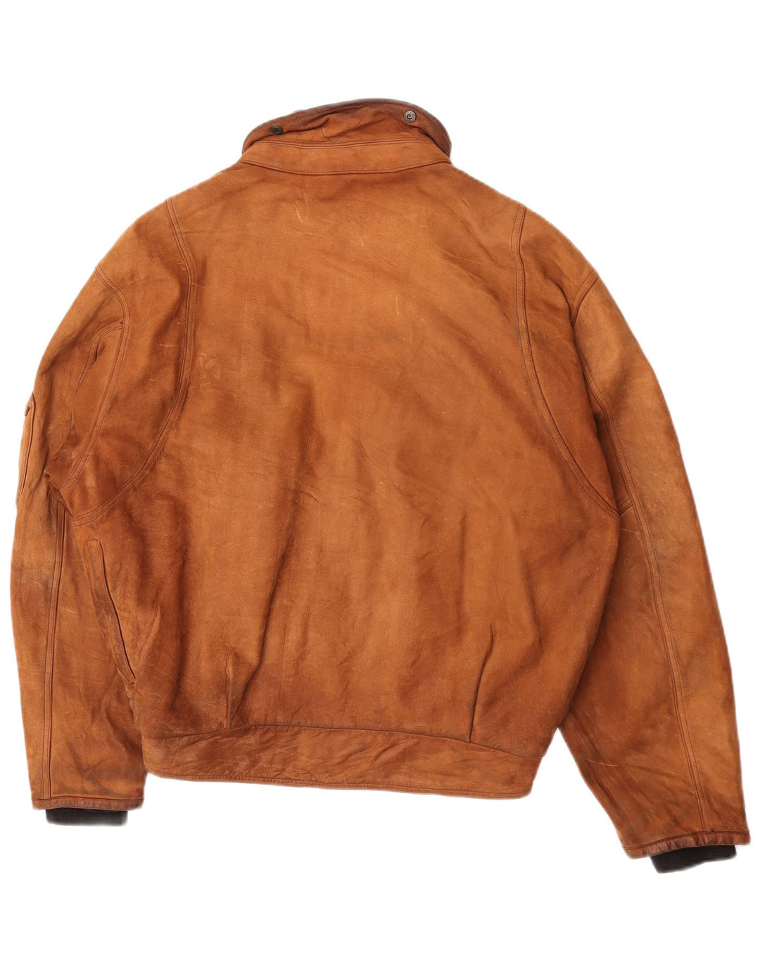 Мужская кожаная куртка свободного покроя Dainese IT 50, кожа среднего коричневого цвета