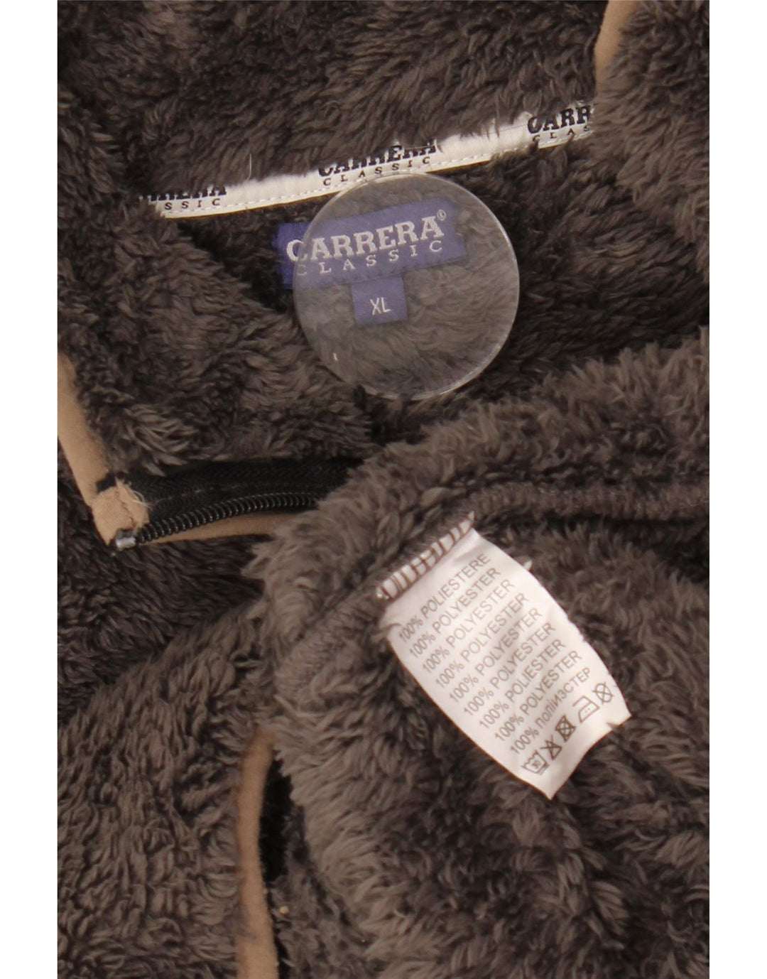 Женская флисовая куртка свободного кроя Carrera UK 18 XL, коричневый полиэстер