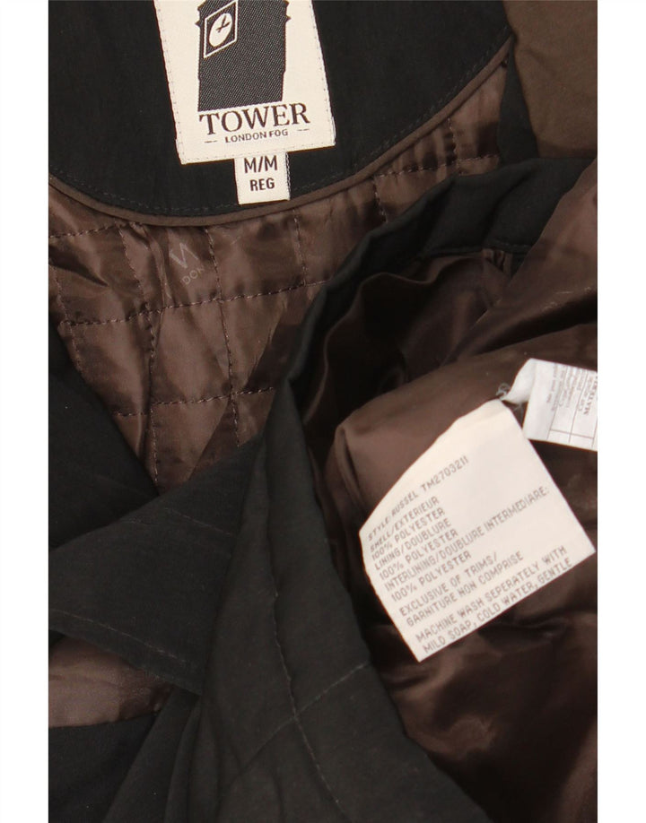 Мужская куртка LONDON FOG UK 38, средний черный полиэстер