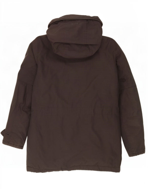Мужское стеганое пальто с капюшоном Woolrich UK 36, маленький серый хлопок