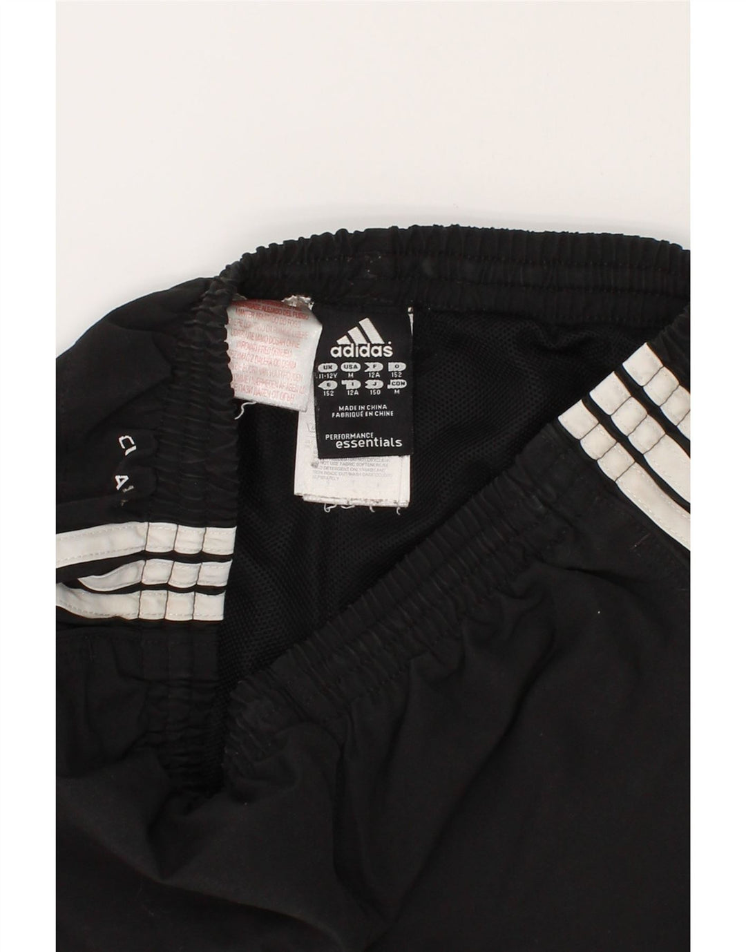 ADIDAS Boys Climalite Sport Shorts 11-12 Years Black Polyester Vintage Adidas and Second-Hand Adidas from Messina Hembry 