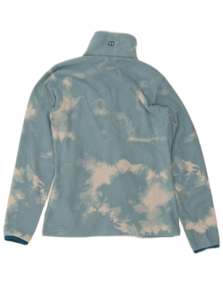 Женская флисовая куртка BERGHAUS UK 10, маленькая, синяя, полиэстер тай-дай