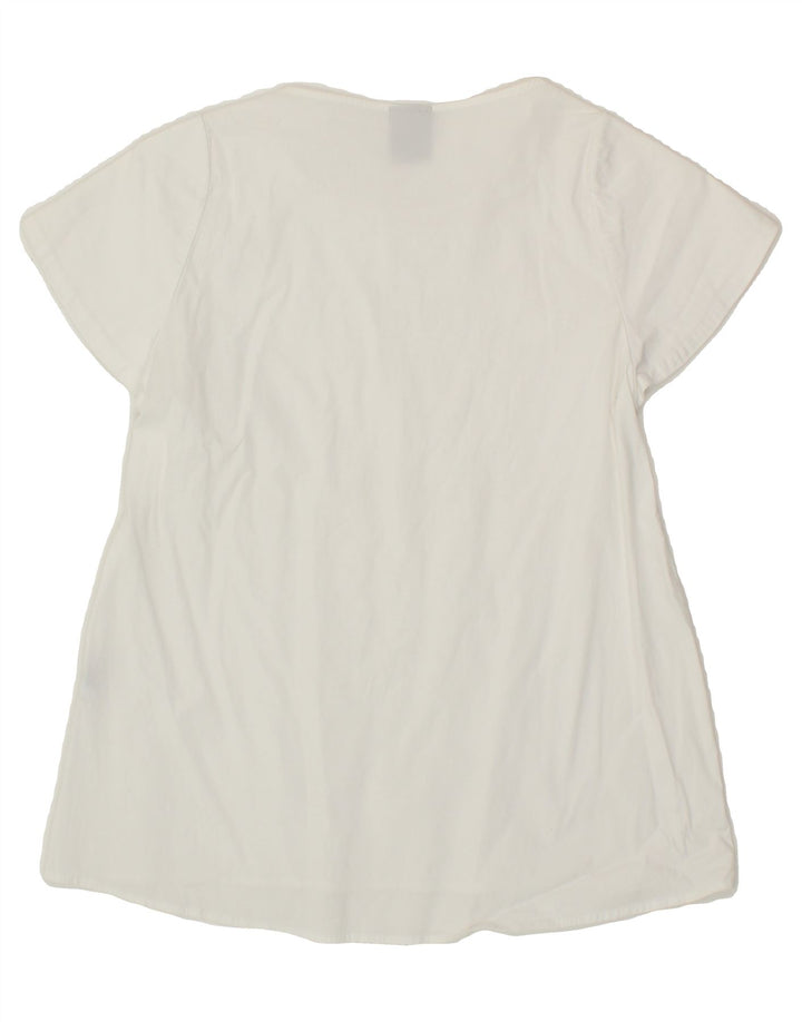 PINKO Womens Blouse Top UK 6 XS White Cotton Vintage Pinko and Second-Hand Pinko from Messina Hembry 
