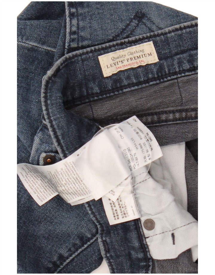 Мужские зауженные джинсы LEVI'S 502 W34 L32 Синие, хлопок