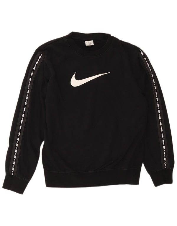 Мужской свитшот с рисунком Nike XS, черный хлопок