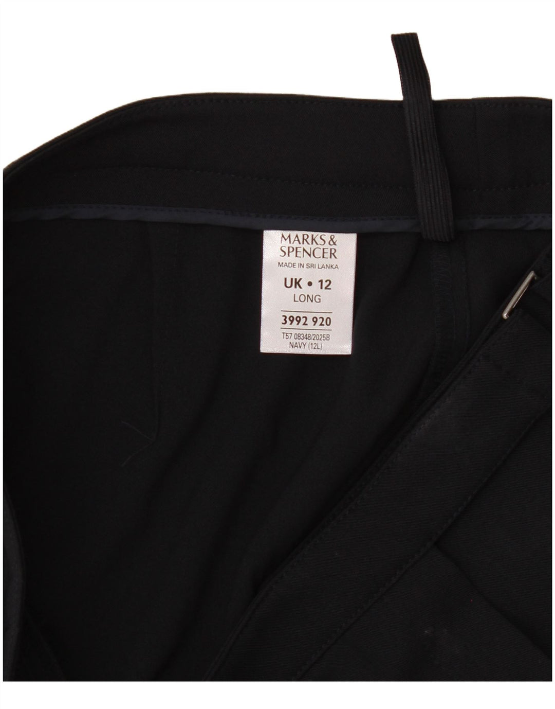 Женские костюмные брюки Marks & Spencer UK 12 Medium W32 L32 Темно-синие