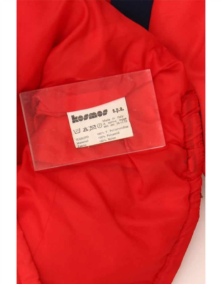 VINTAGE Womens Bomber Jacket UK 10 Small Red Colourblock Polyamide Vintage Vintage and Second-Hand Vintage from Messina Hembry 