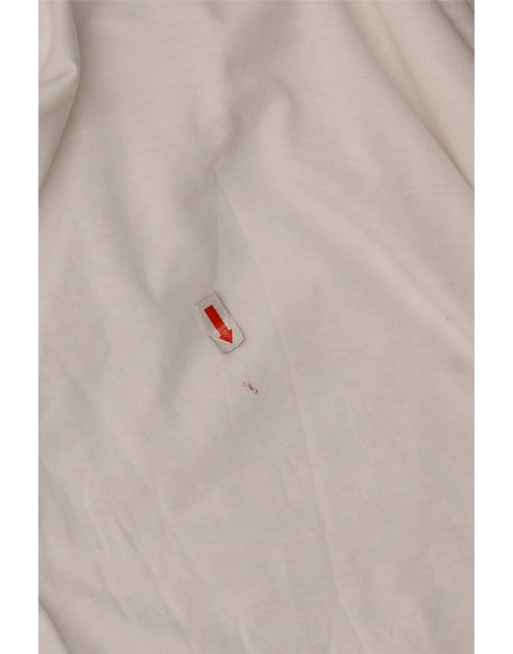 JACK & JONES Мужская футболка из хлопка среднего размера белого цвета