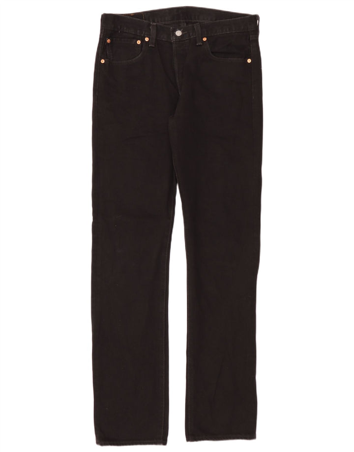 Мужские прямые джинсы Levi's 501 W31 L34, черный хлопок
