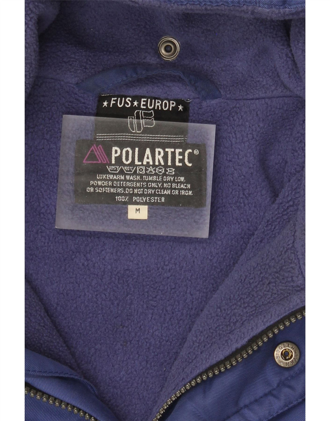 Мужская ветровка большого размера Polartec UK 38, средний синий полиэстер