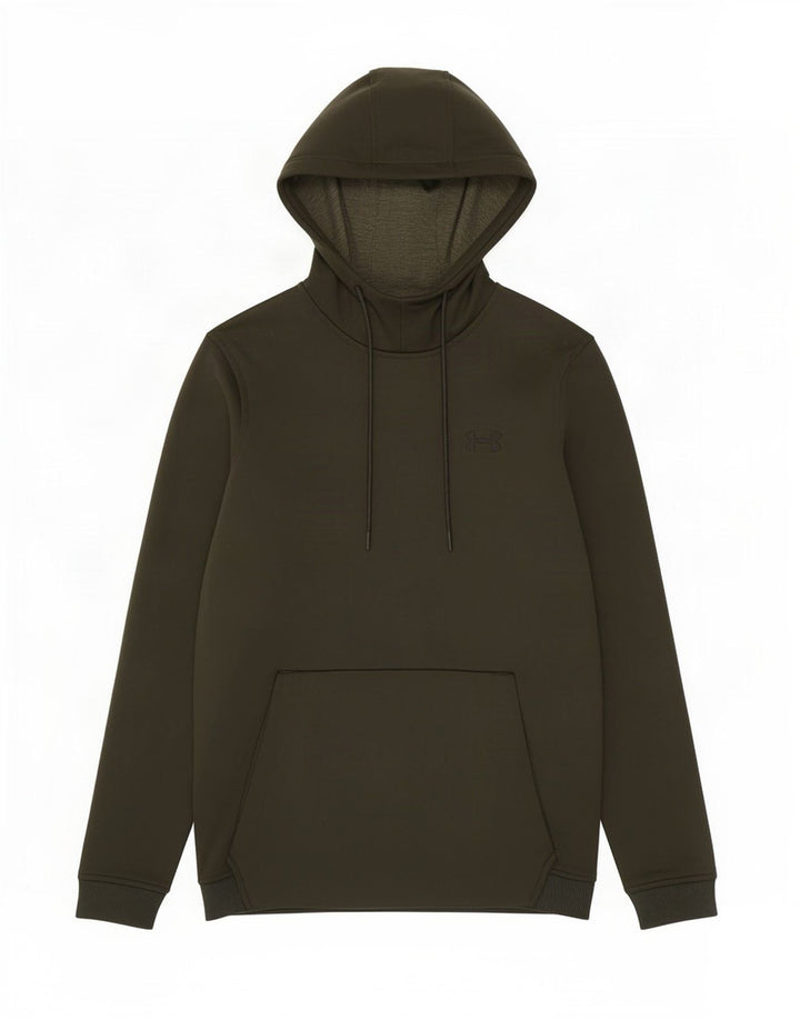 Мужской джемпер с капюшоном Under Armour Cold Gear, маленький зеленый, полиэстер