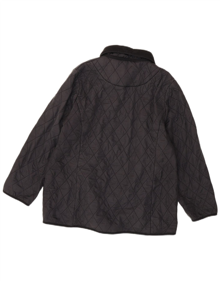 Женская стеганая куртка BARBOUR UK 20 2XL черная из полиамида
