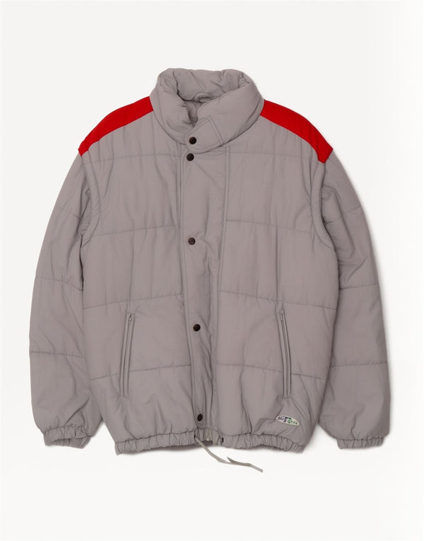 MCROSS Мужская стеганая куртка IT 48 Medium Grey Полиамид