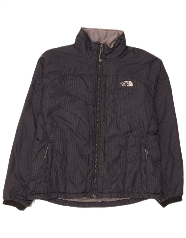 Женская стеганая куртка The North Face UK 16, большая черная клетка, нейлон