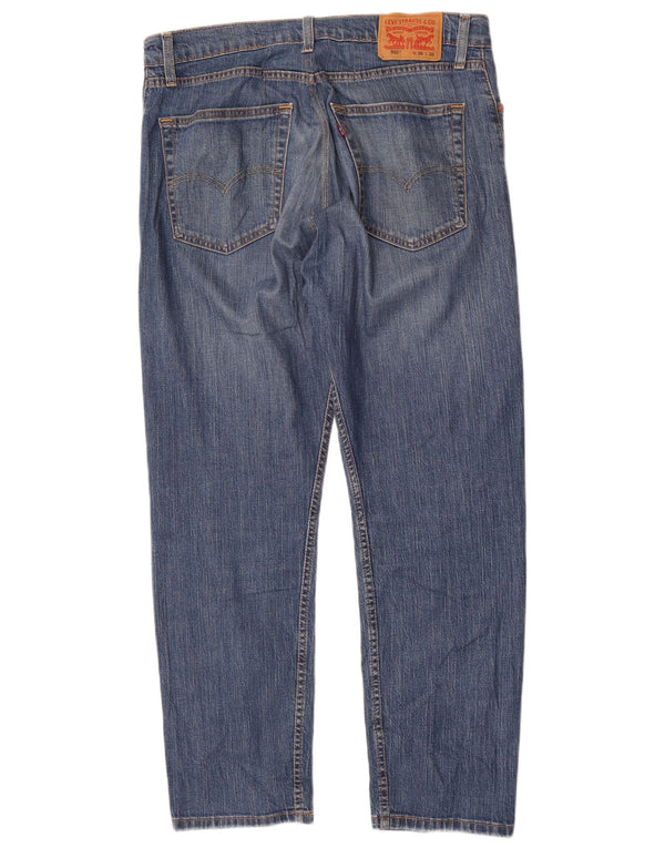 Мужские зауженные джинсы Levi's 502 W36 L32 синие, хлопок