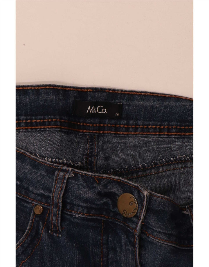 Женские джинсы Bootcut M&Co UK 14, большие размеры W32 L30, синие, хлопок
