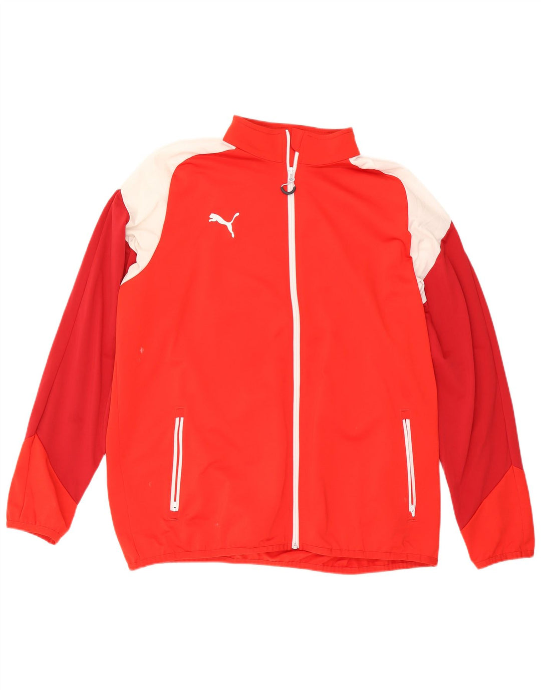 Мужской спортивный костюм Puma 2XL, красный полиэстер с цветными блоками