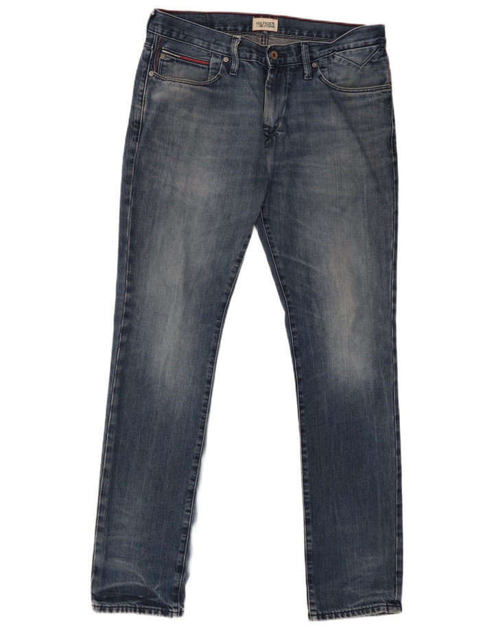 Мужские узкие джинсы Tommy Hilfiger W33 L34 темно-синие