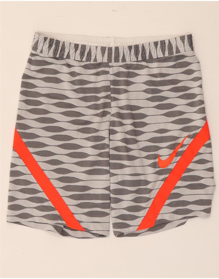 Мужские спортивные шорты Nike Dri Fit Slim Fit, маленький серый полиэстер с геометрическим рисунком