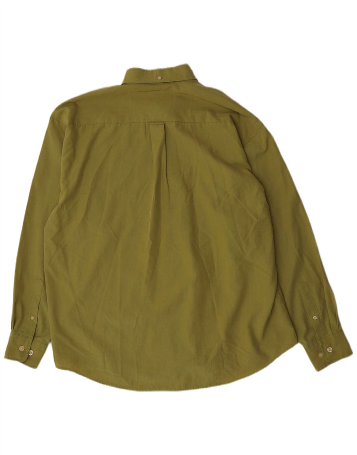 Мужская рубашка BEN SHERMAN XL зеленая с узором «гусиные лапки»