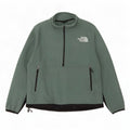 Мужской флисовый джемпер с воротником на молнии The North Face, большой зеленый полиэстер