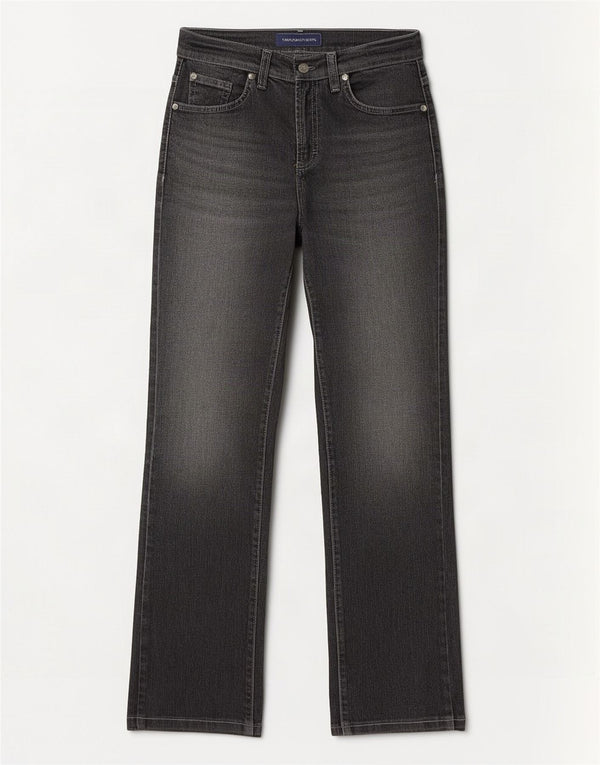 Женские прямые джинсы Trussardi W28 L30 серые, хлопок