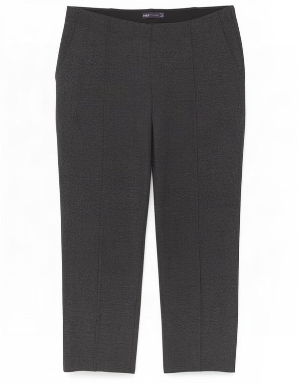 Женские прямые укороченные брюки Marks & Spencer UK 16, большие W32 L24, серые