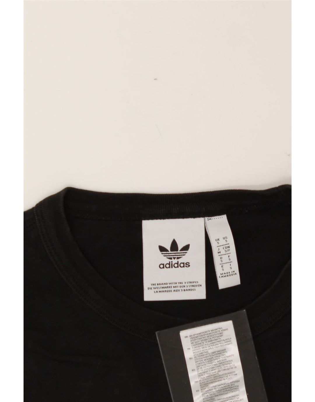 ADIDAS Mens T-Shirt Top Small Black Cotton Vintage Adidas and Second-Hand Adidas from Messina Hembry 