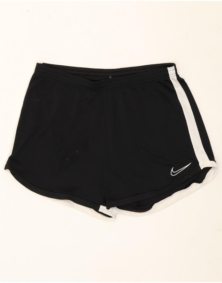 Мужские спортивные шорты Nike Dri Fit, большие черные полиэстер с цветными блоками