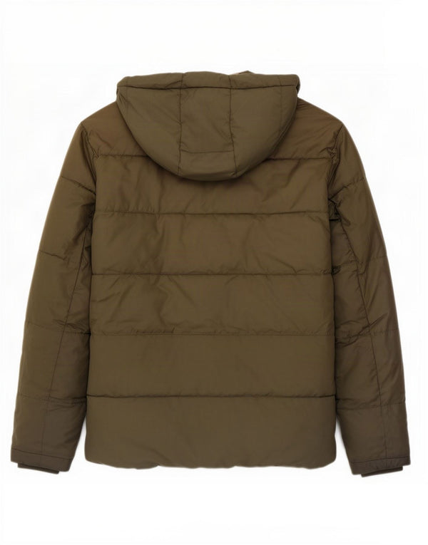 Мужская утепленная куртка Jack & Jones с капюшоном UK 42 XL, хаки, полиэстер