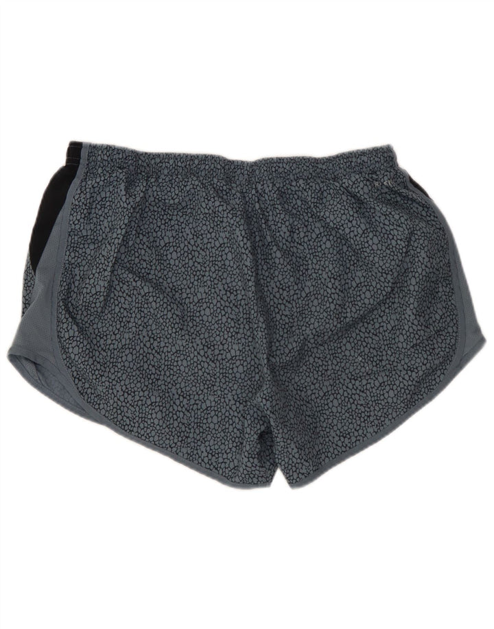 Женские спортивные шорты NIKE Dri Fit UK 12, средний синий цвет, полиэстер с цветными блоками