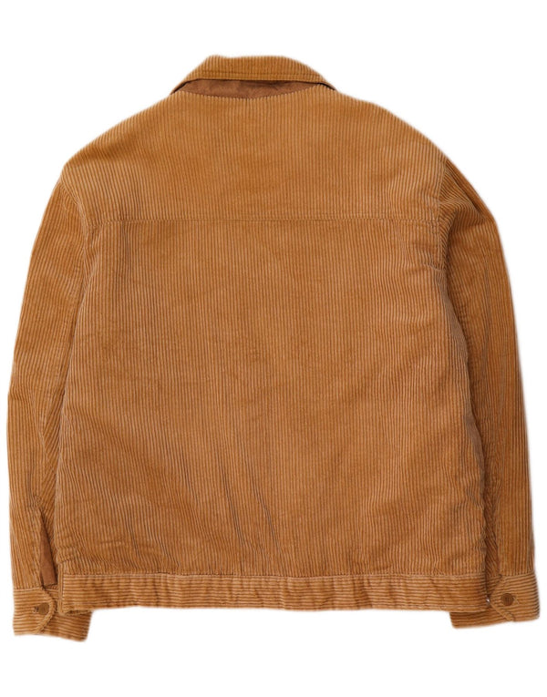 Мужская вельветовая куртка Zara шерпа UK 44 2XL бежевого цвета, хлопок