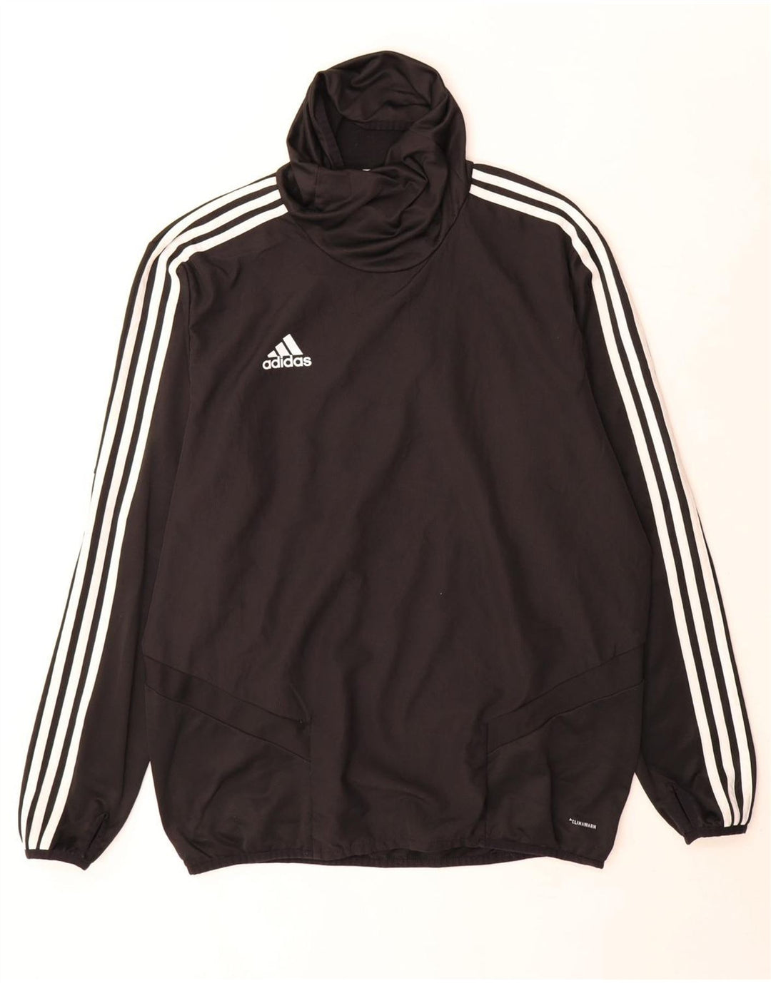 Мужской топ Adidas Climawarm с длинным рукавом, большой черный полиэстер