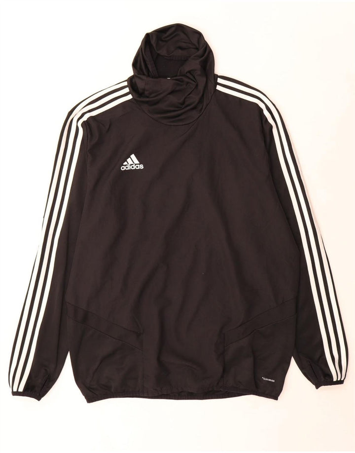 Мужской топ Adidas Climawarm с длинным рукавом, большой черный полиэстер