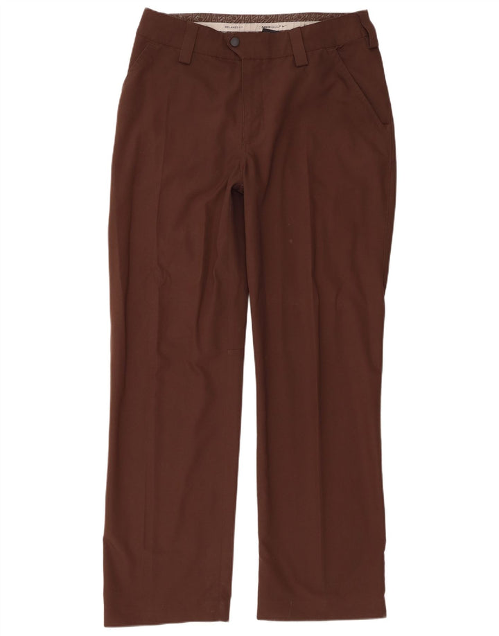 Мужские брюки-карго прямого кроя свободного кроя Nike Golf W32 L31 коричневые из полиэстера