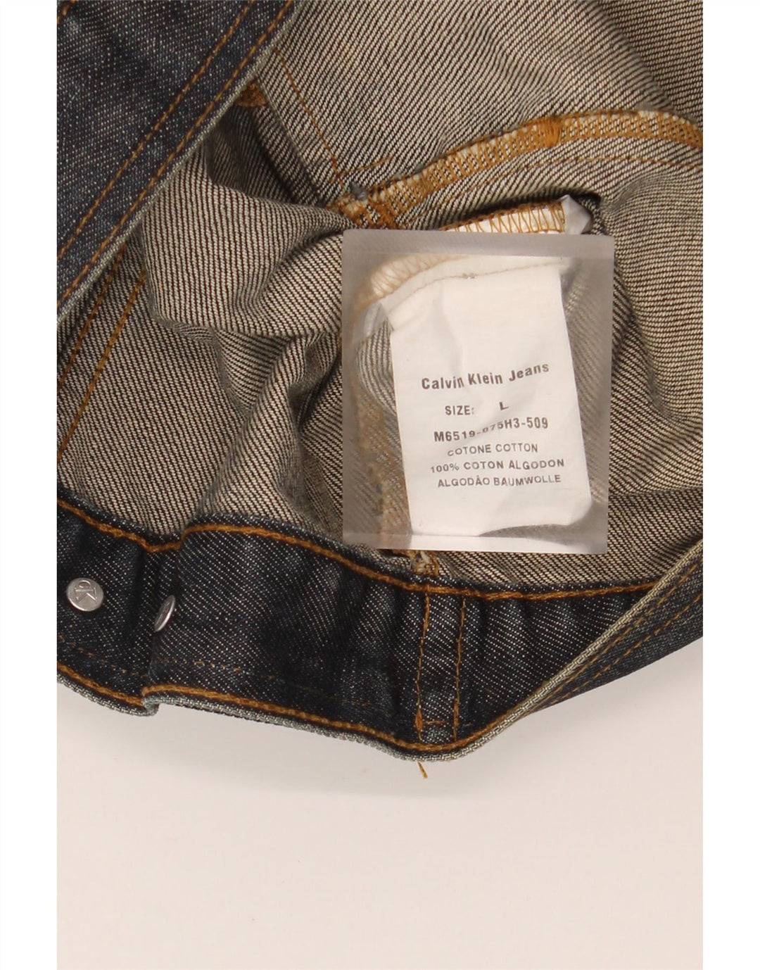 Женская джинсовая куртка Calvin Klein UK 16, большой синий хлопок