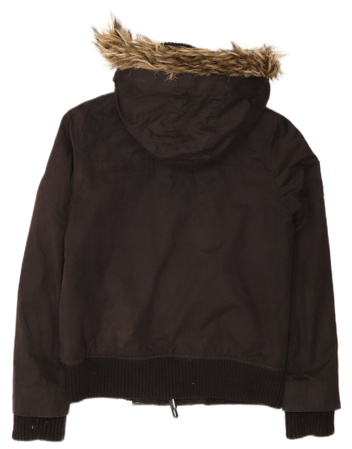 Женская ветровка с капюшоном Superdry The Windbomber UK 14, средний черный