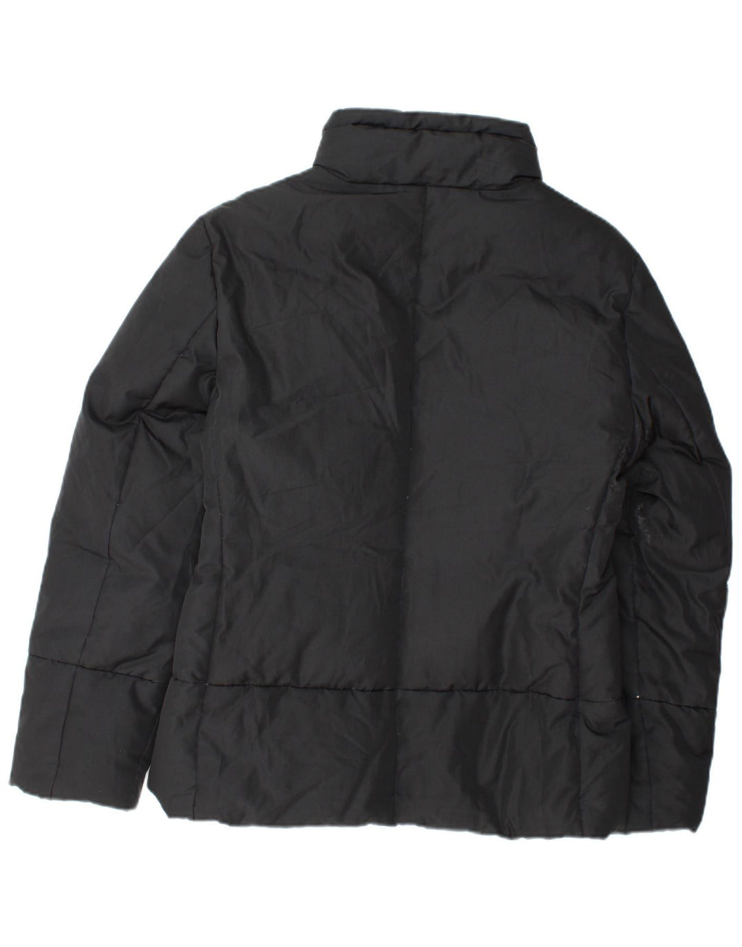 Женская стеганая куртка SISLEY UK 14, средний черный полиэстер