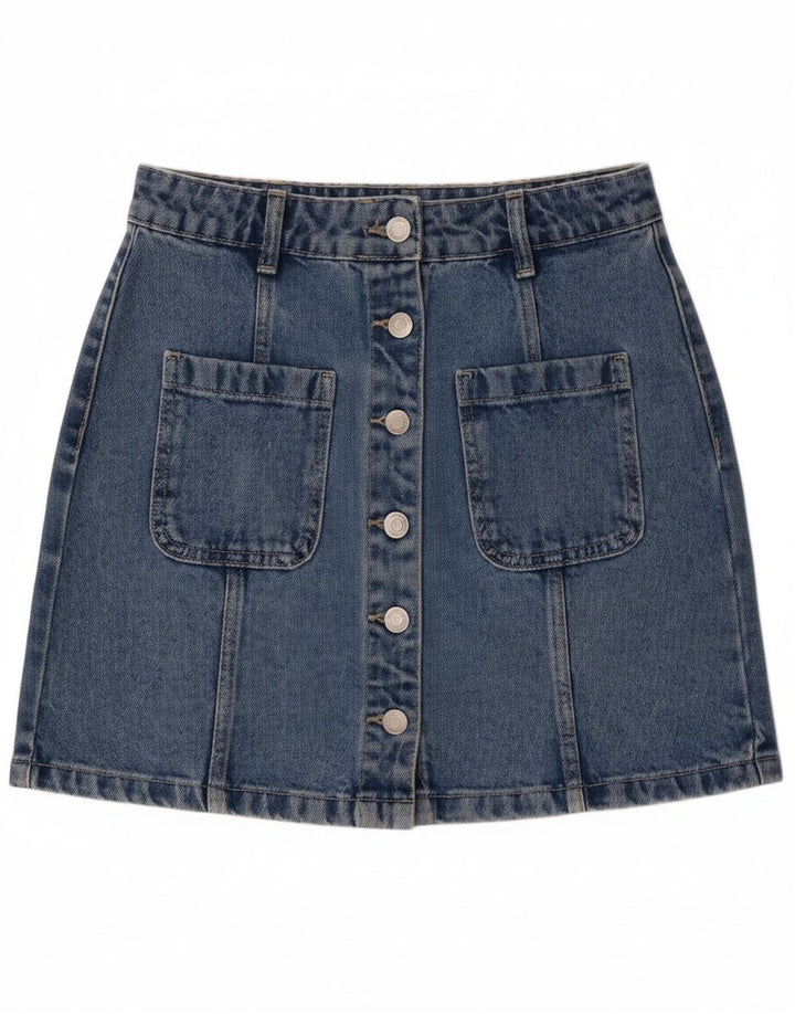 VERO MODA Womens Mini Denim Skirt XS W28  Blue