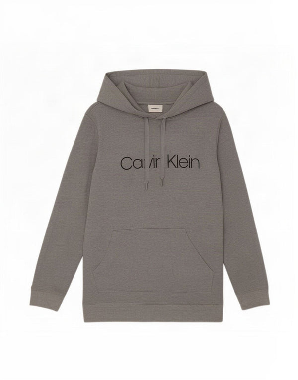 Мужской джемпер с капюшоном Calvin Klein, большой серый, хлопковый