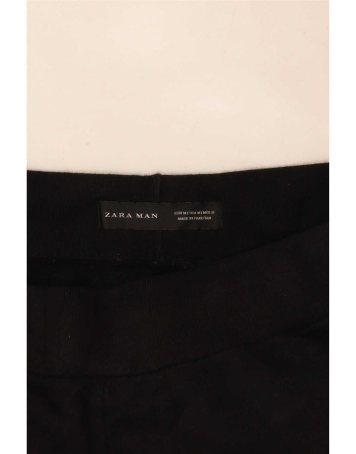 Мужские спортивные брюки Zara, джоггеры, средний черный, полиэстер