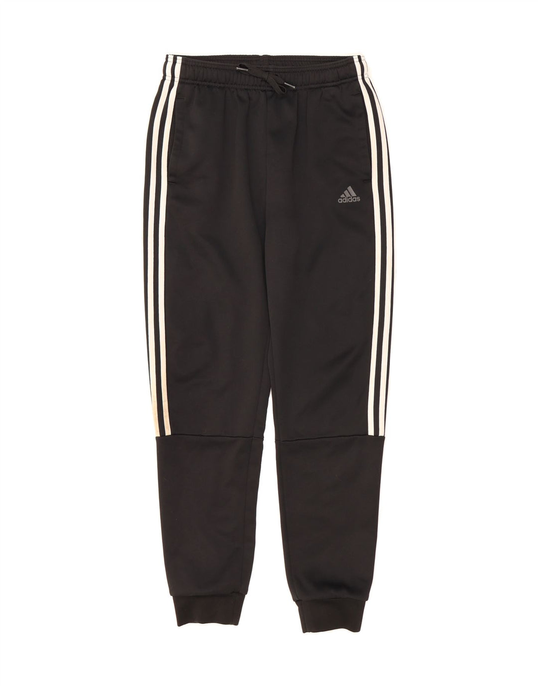 ADIDAS Womens Tracksuit Trousers Joggers UK 12 Medium Black Polyester Vintage Adidas and Second-Hand Adidas from Messina Hembry 